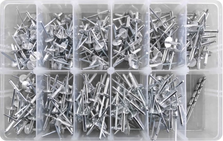 Rivet Large Flange Assortment Kit-277 piece (Kit)