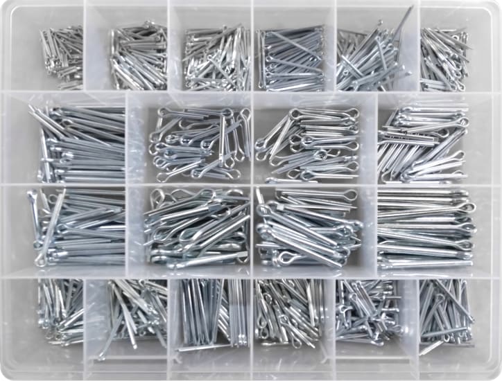 Split Pin XL Zinc Plated Kit-1025 piece (Kit)