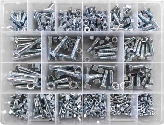 Grade 5 & 8 UNC Bolt and Nut XL Assortment Kit-245 piece (Kit)