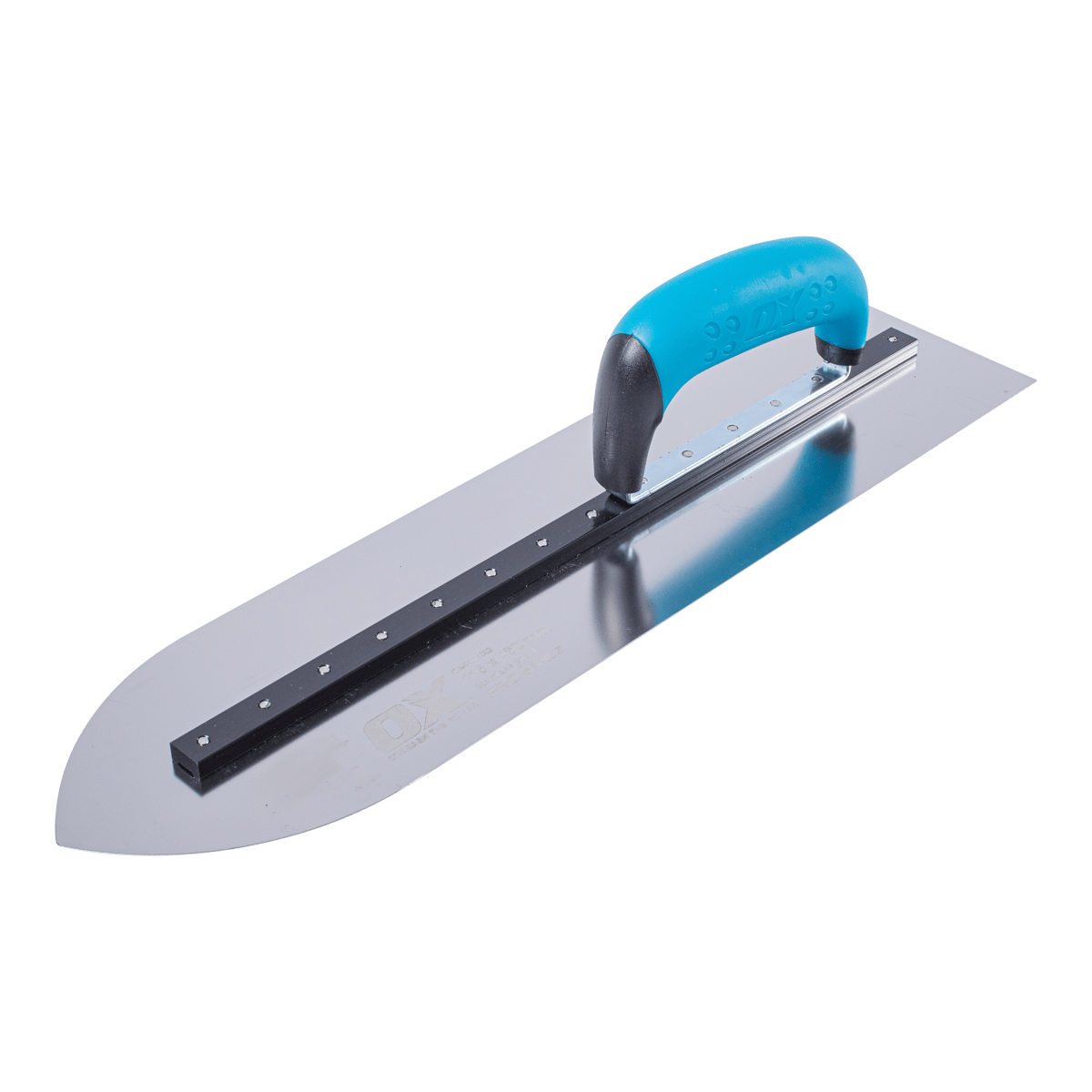 OX Stainless Steel Pointed Finishing Trowel 115mmx450mm