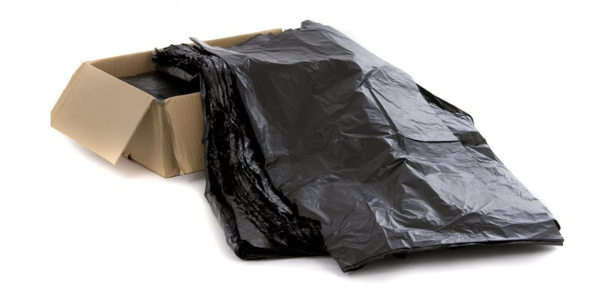 Plastic Wheelie Bin Liner Black - 40mu 750 x 400 x 1500mm 25 (Pack)