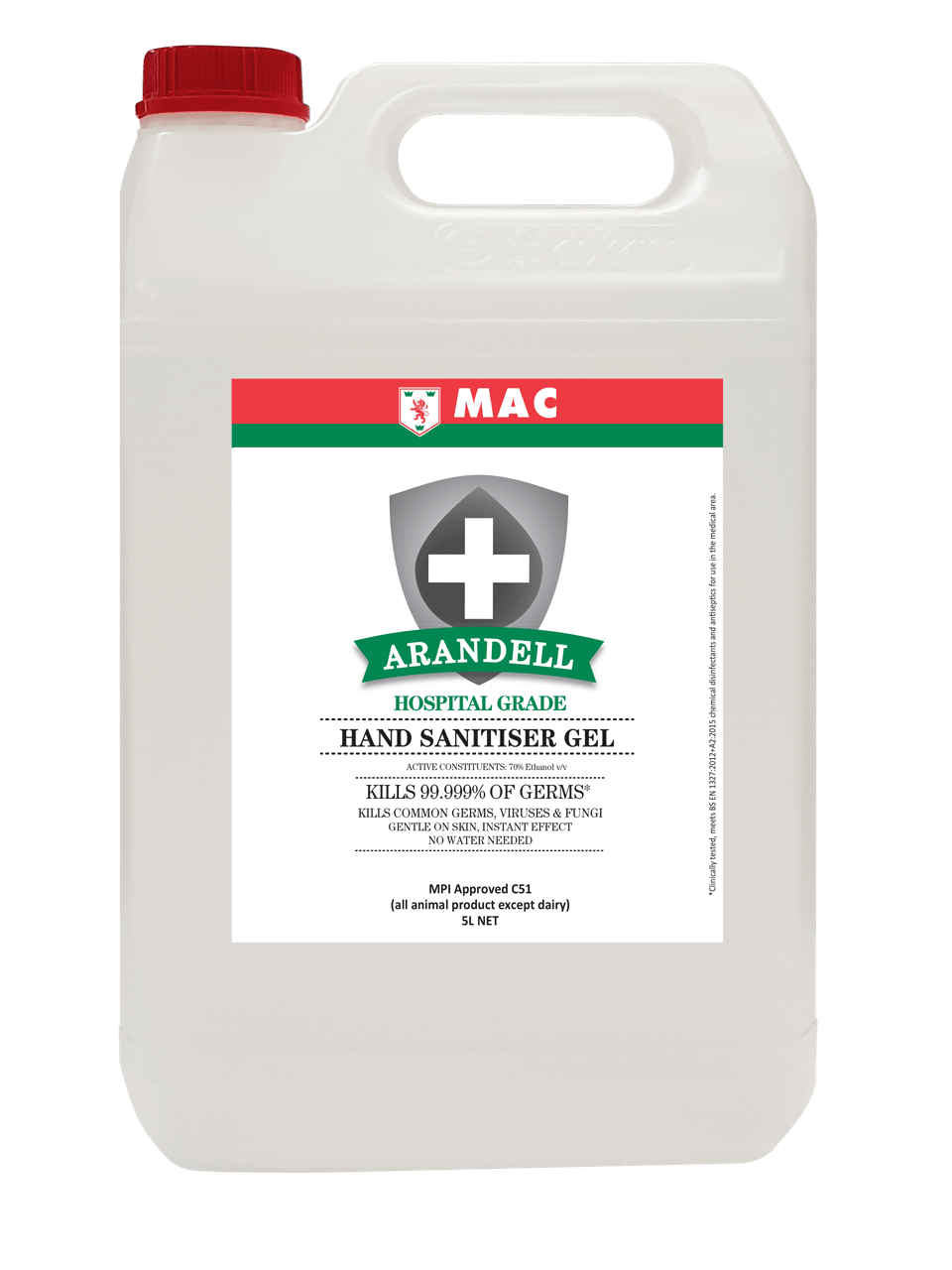 MAC Arandell Hand Sanitiser Gel 5L (Each)