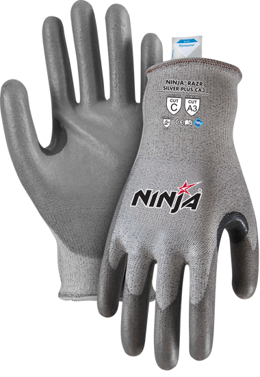 Ninja Razr Silver Plus CA3 Gloves-XS-3XL-Pair