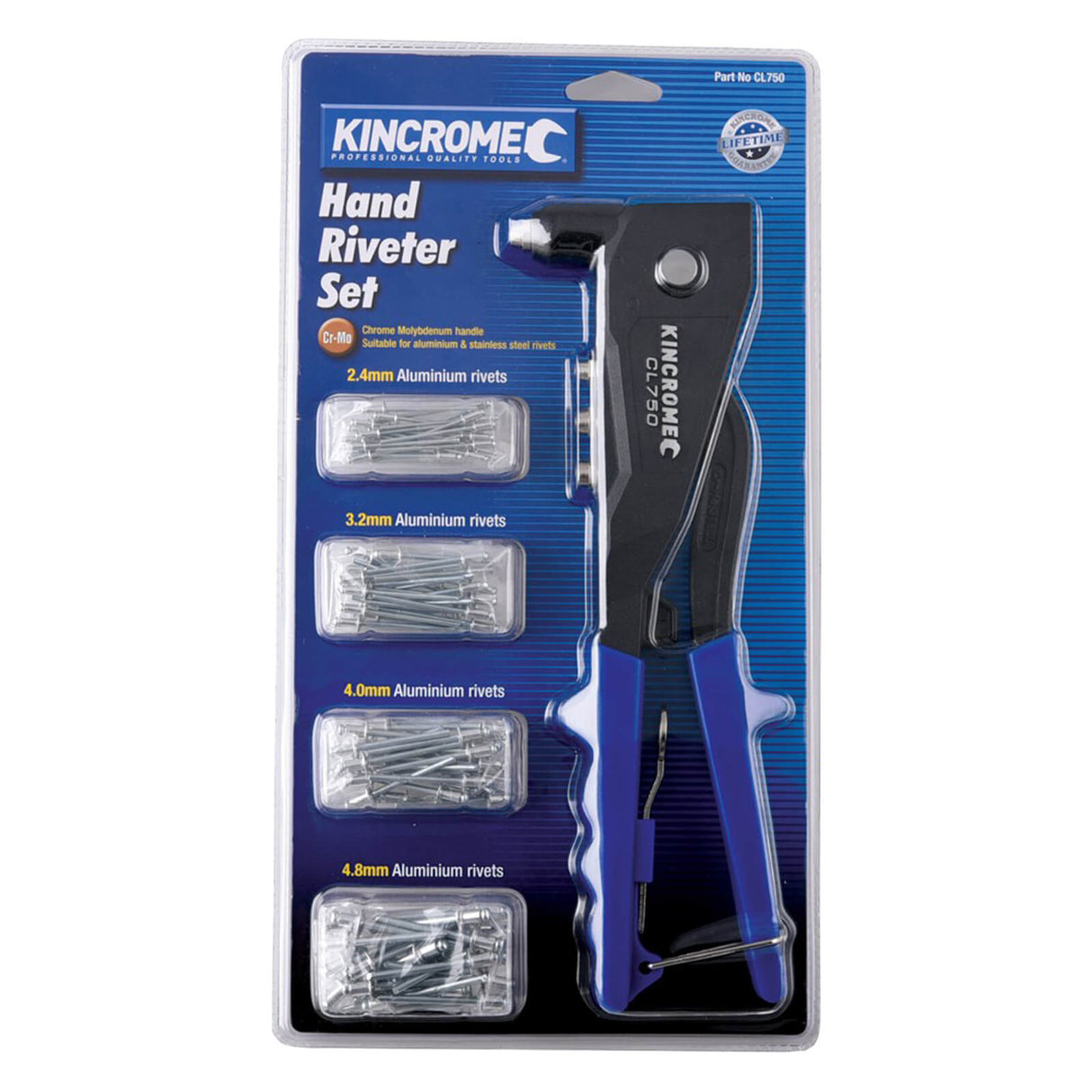 Kincrome Heavy Duty Hand Riveter CL750 265mm