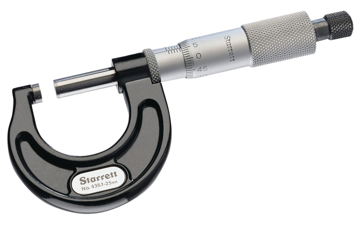 Starrett Outside Micrometer 436XRL-1 0-1"