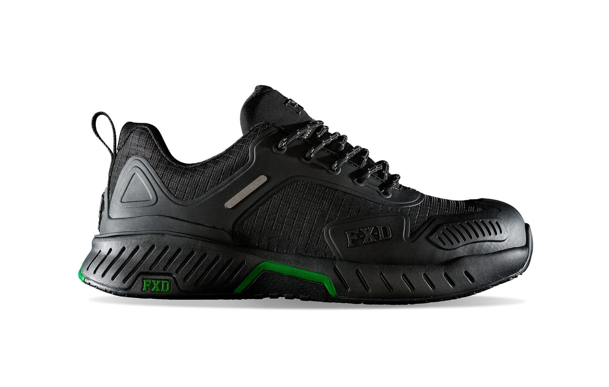 FXD, Safety Jogger, WJ-1 - Black/Black (Size: 12)