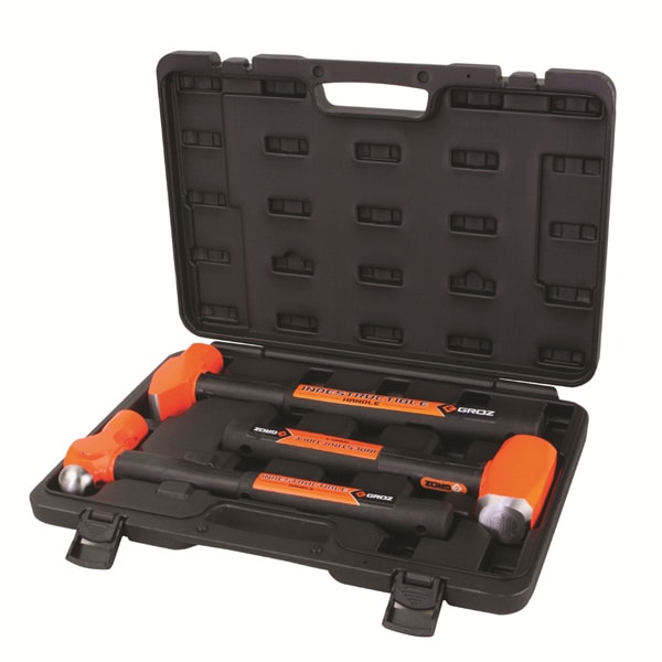 Groz 3 Piece Indestructible Handle Hammer Kit