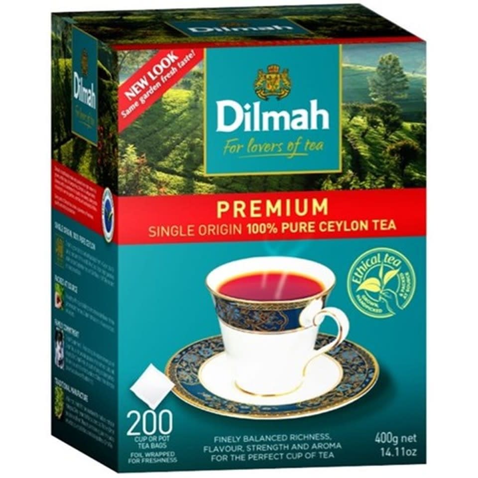 Dilmah Premium Pure Ceylon Tagless Tea Bags 200 Tea Bags (Box)