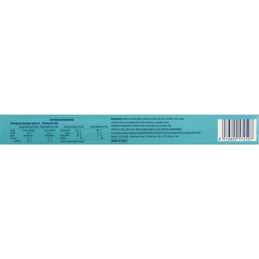 Barilla Pasta Spaghetti Gluten Free 340g