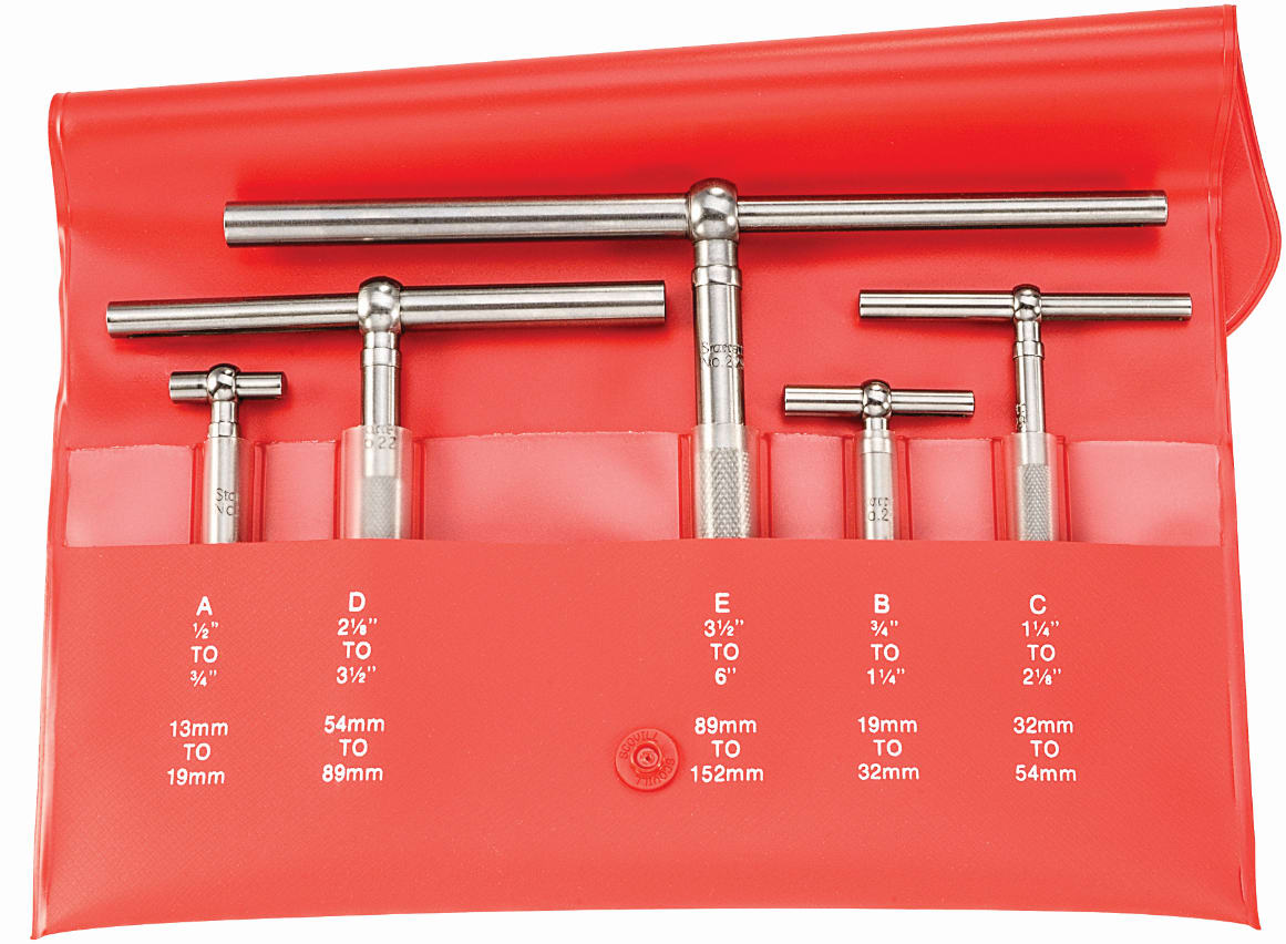 Starrett 5 Piece Telescoping Gauge Set S229GZ