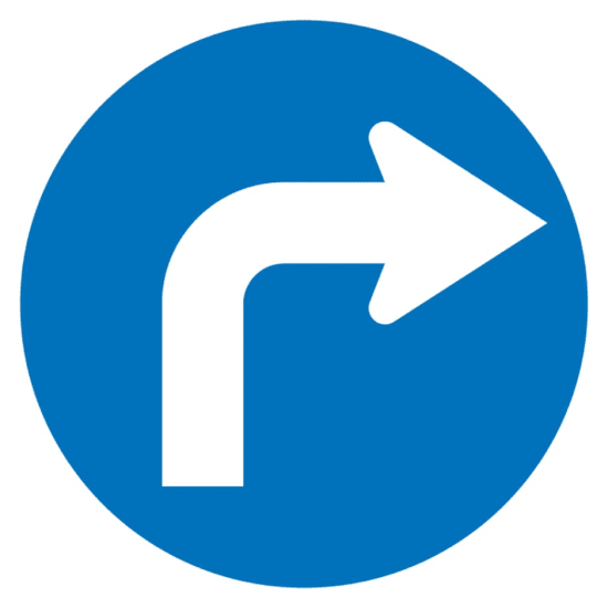 SIGN | TURN RIGHT ARROW (Each)