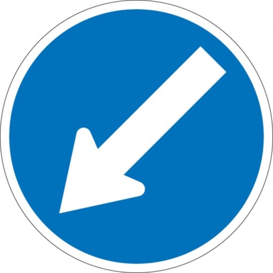 SIGN | KEEP LEFT ARROW (Each)