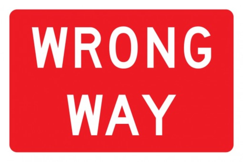 SIGN | WRONG WAY (Each)