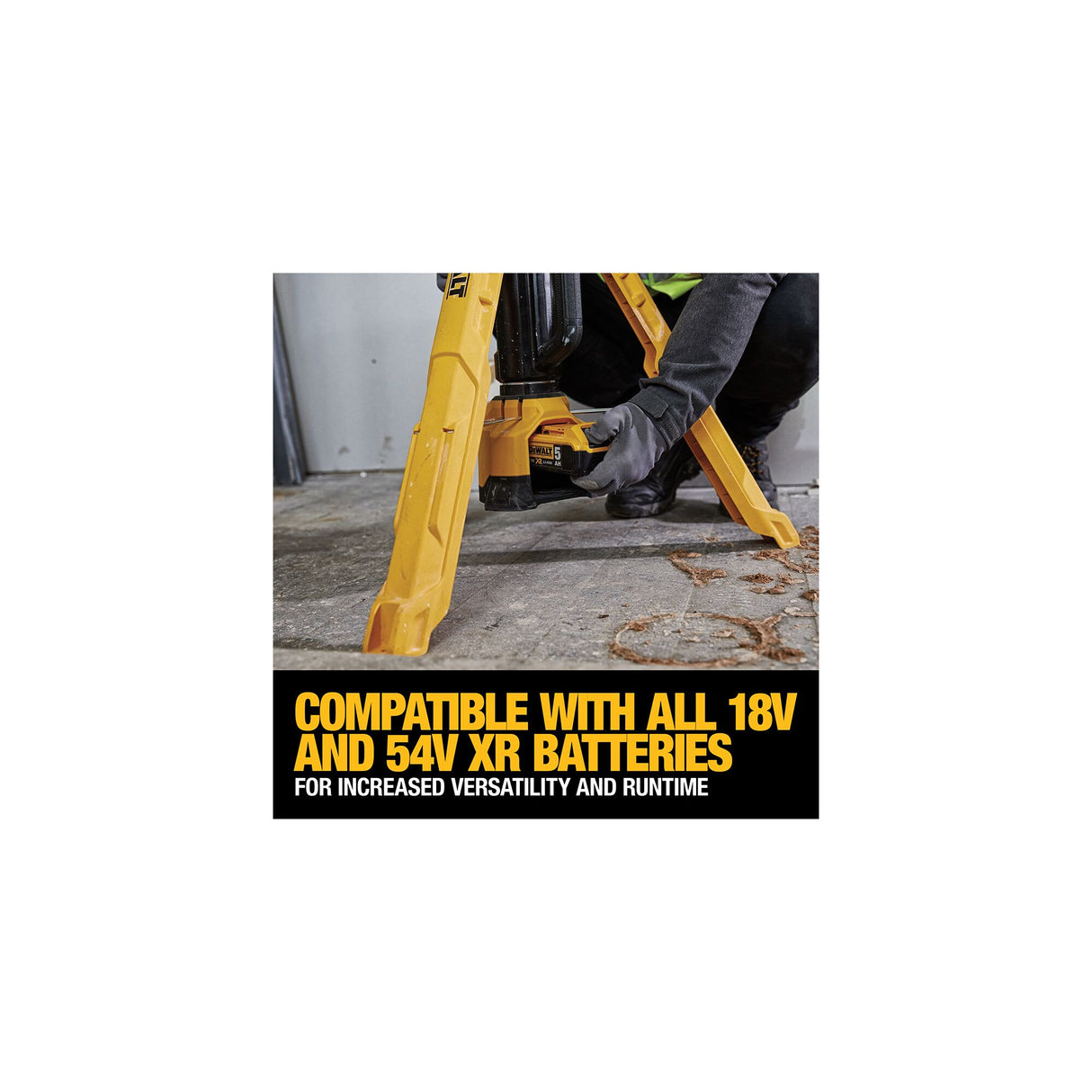 DEWALT 18V/54V XR Cordless LED Tripod Light 1000-3000 lm