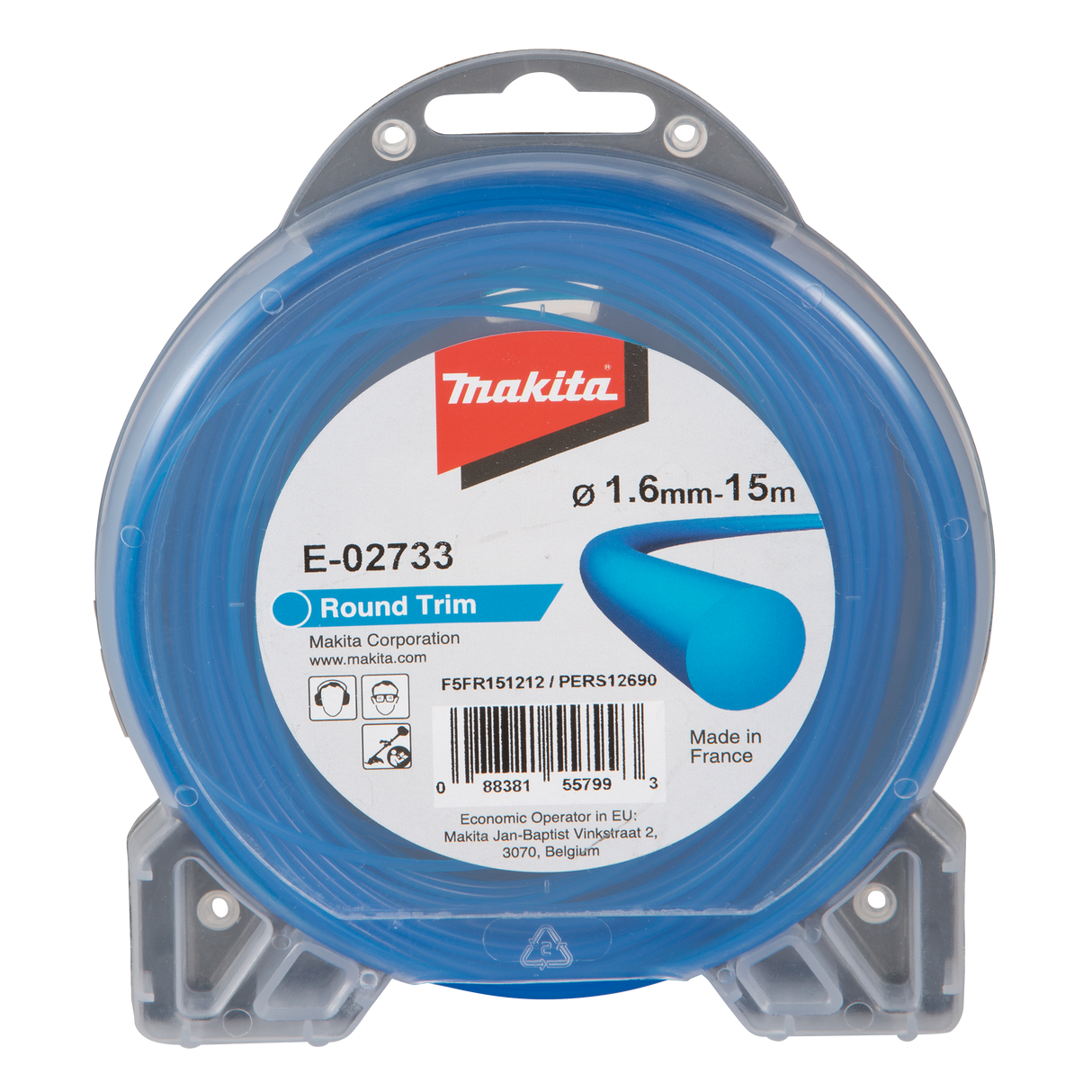 Makita Round Nylon Trimmer Line Blue 1.6mm x 15m