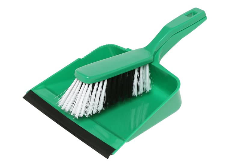 Edco Dust Pan and Brush Set - Green-Each