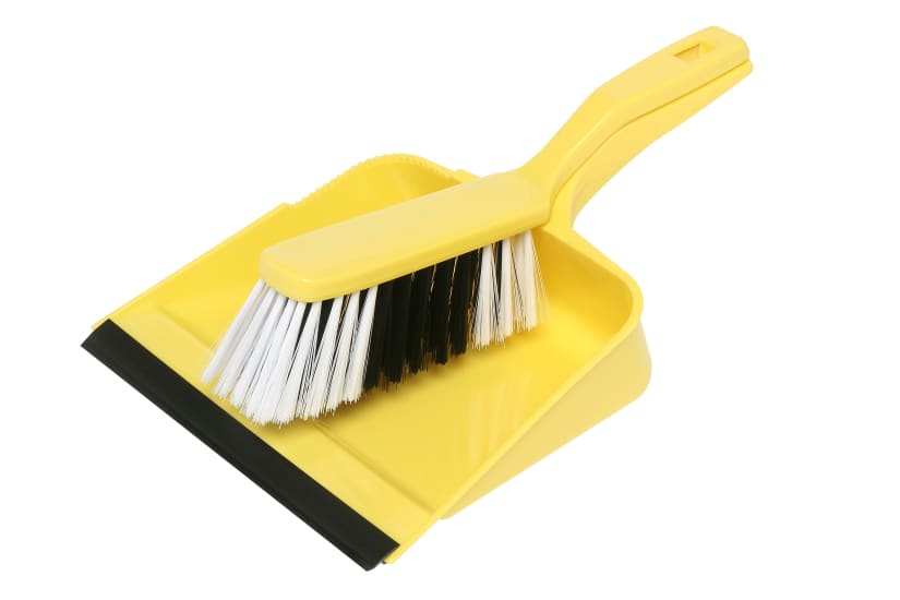 Edco Dust Pan And Brush Set - Yellow-Each