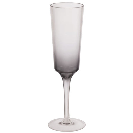Elegant 177ml plastic champagne flute with ombre design, perfect for celebrations and reusable for eco-friendly entertaining.