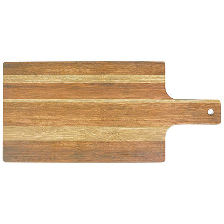 Premium rustic timber serving tray and chopping board, 43cm, perfect for food preparation and elegant dining.