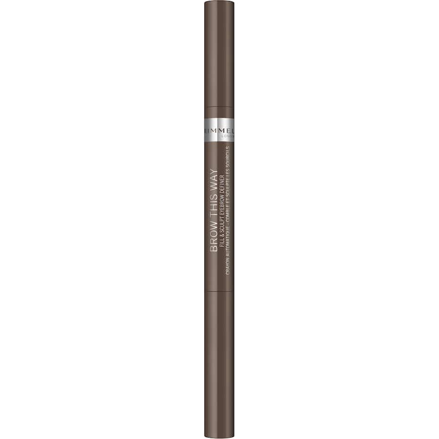 Rimmel Brow This Way Eyebrow Pencil 2 In 1 Medium Brown .4g