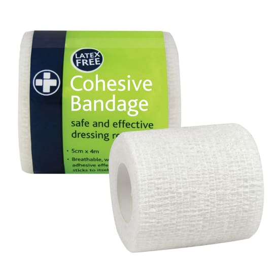Red Cross Cohesive Bandage-5cm x 4m (Each)