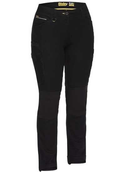 Bisley, Women's FLX & MOVE Cargo Pant, BPL6044 (Pair) - Black - Size: 2