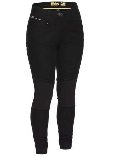 Bisley, Women's FLX & MOVE Stretch Shield Pant (Pair) - Black - Size: 8