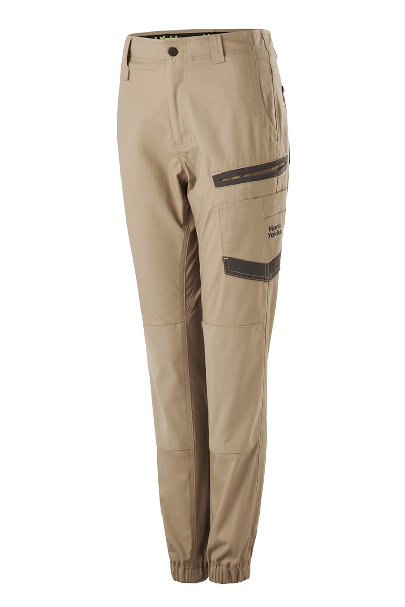 Hard Yakka, Women's Raptor Cuffed Pant, Y08382 (Pair) - Desert - Size: 18