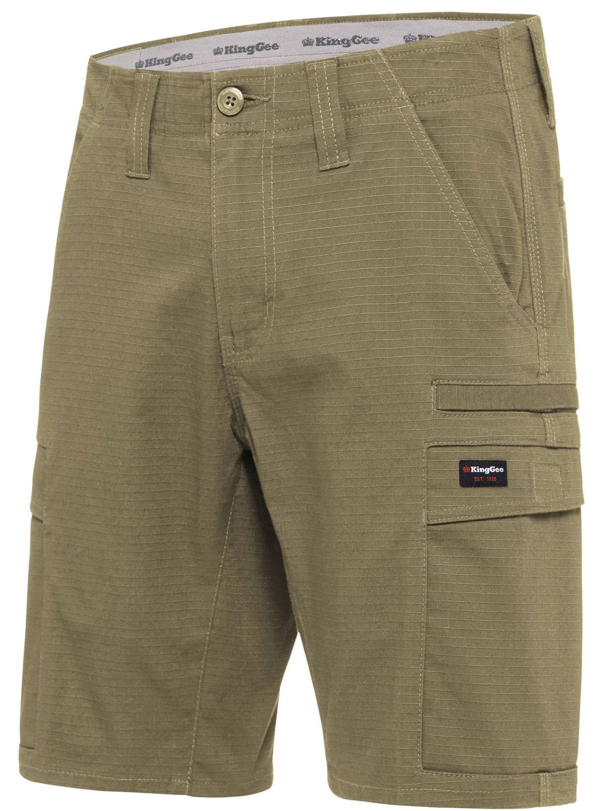 KingGee, Ripstop Workcool Pro Short, K17006 (Pair) - Khaki - Size: 97