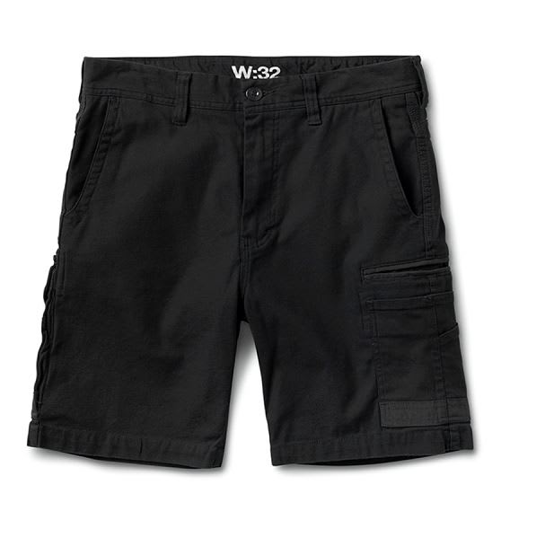 FXD, Cotton Stretch Work Short, WS-3 (Pair) - Black - Size: 34