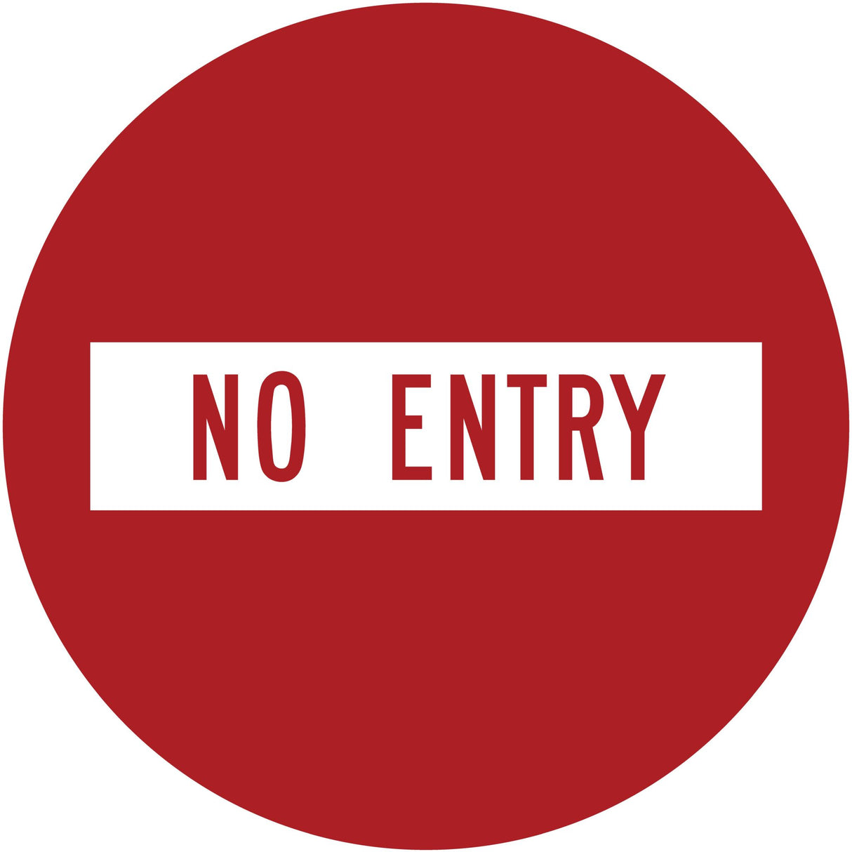 General Info Sign | Red No Entry 600mm Diameter (Single Sided) - Standard