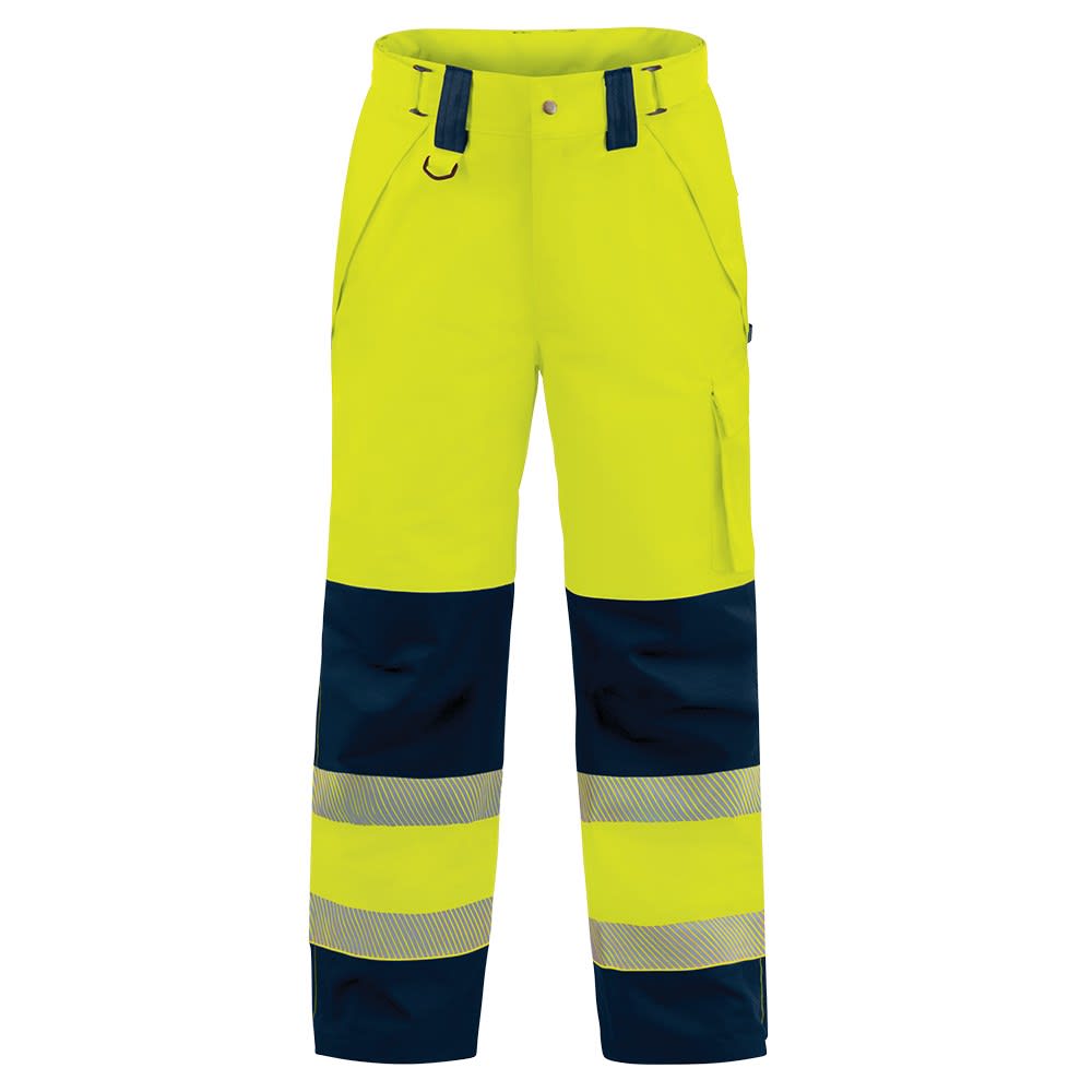 Bison, Extreme Hi Vis Taped Over Trouser, 14005 - Yellow/Navy (Size: M)