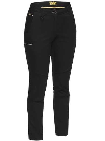 Bisley, Women's Stretch Cotton Pant, BPL6015 (Pair) - Black - Size: 14