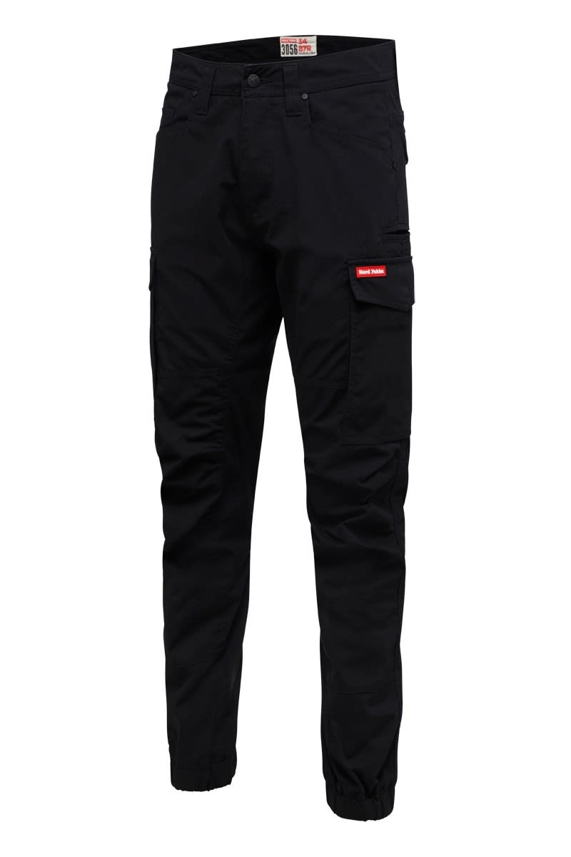 Hard Yakka, 3056 Ripstop Cuffed Cargo Pant, Y02340 (Pair) - Black - Size: 77