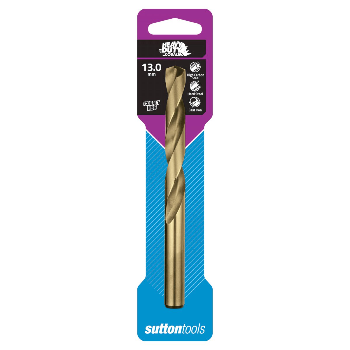 Sutton Drill Bit Cobalt Jobber HSS 13.00mm (Each)