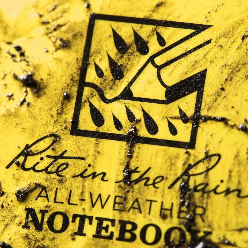 Rite in the Rain Top Spiral Polydura Notebook Yellow - 4" x 6" 100 Pages (Each)