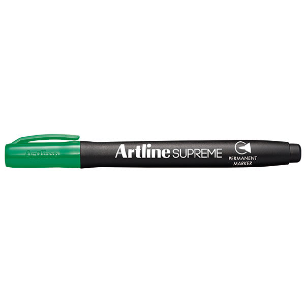 Artline Supreme Green Permanent Marker (Box of 12)