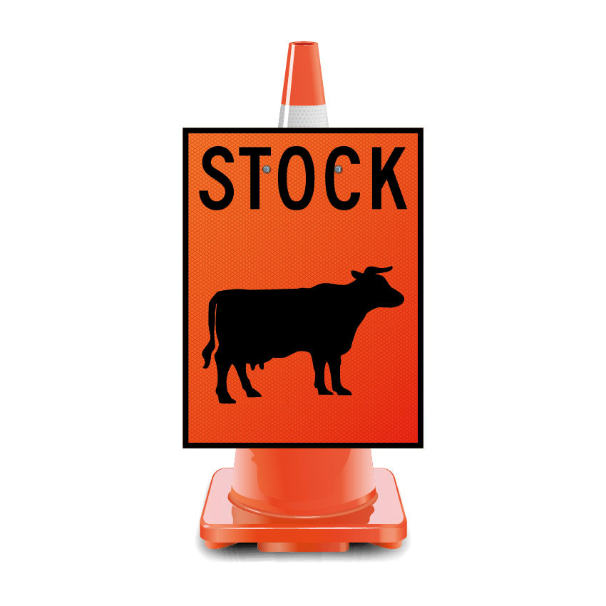Stock Sign | Cattle Cone Sign (Each)