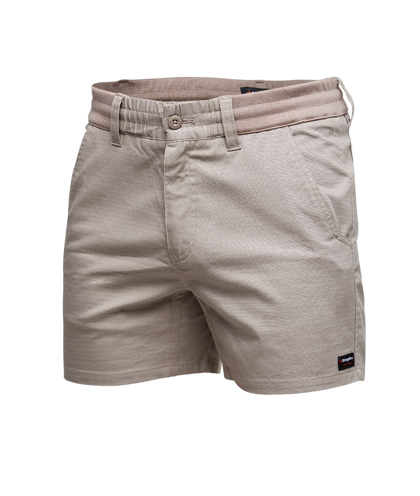 KingGee, Comfort Waist Short Short, K17012 - Desert (Size: 87)
