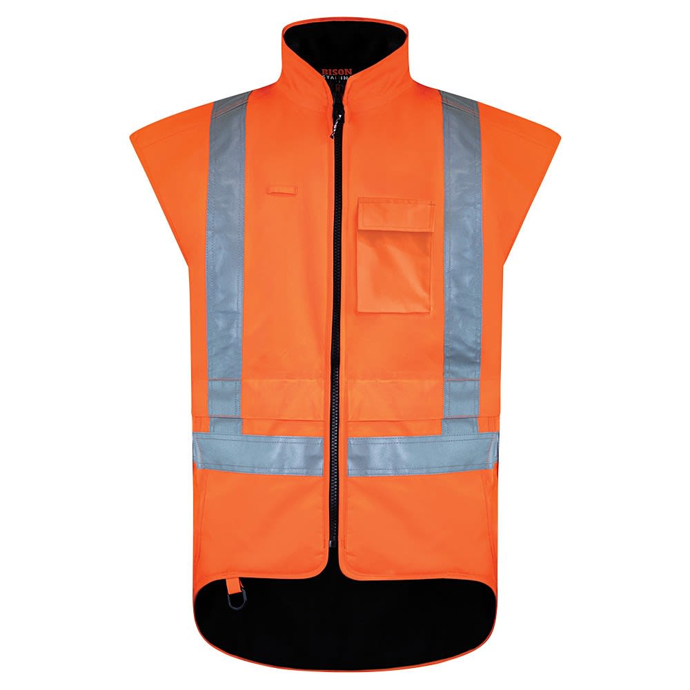 Bison, Stamina TTMC-W17 Winter Vest, 51305 - Fluro Orange (Size: XL)