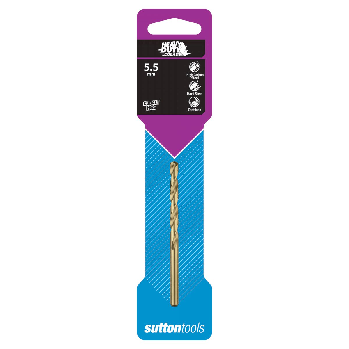 Sutton Drill Bit Cobalt Jobber HSS 5.5mm (Each)