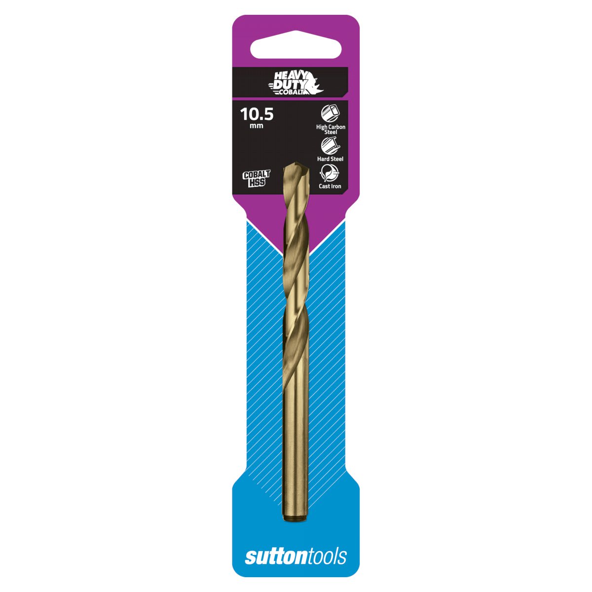 Sutton Drill Bit Cobalt Jobber HSS 10.5mm (Each)