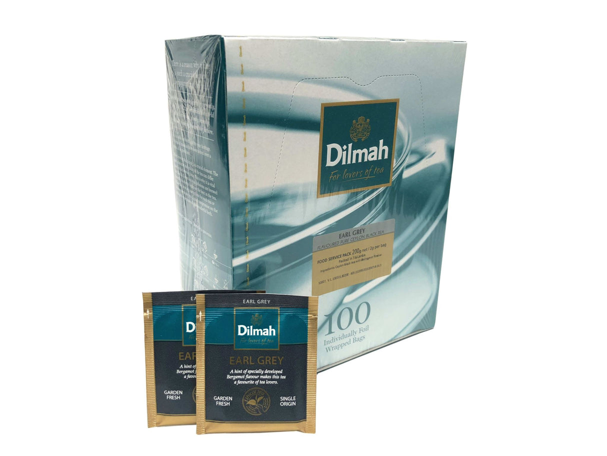 Dilmah Earl Grey Foil Enveloped Tea Bags 100 Tea Bags (Box)