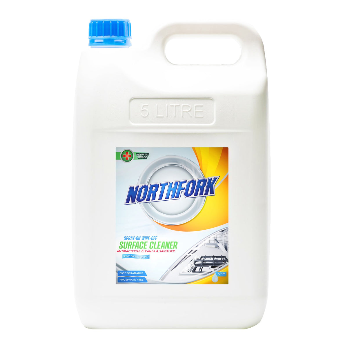 Northfork Spray On Wipe Off Surface Cleaner 5L - Pack of 3