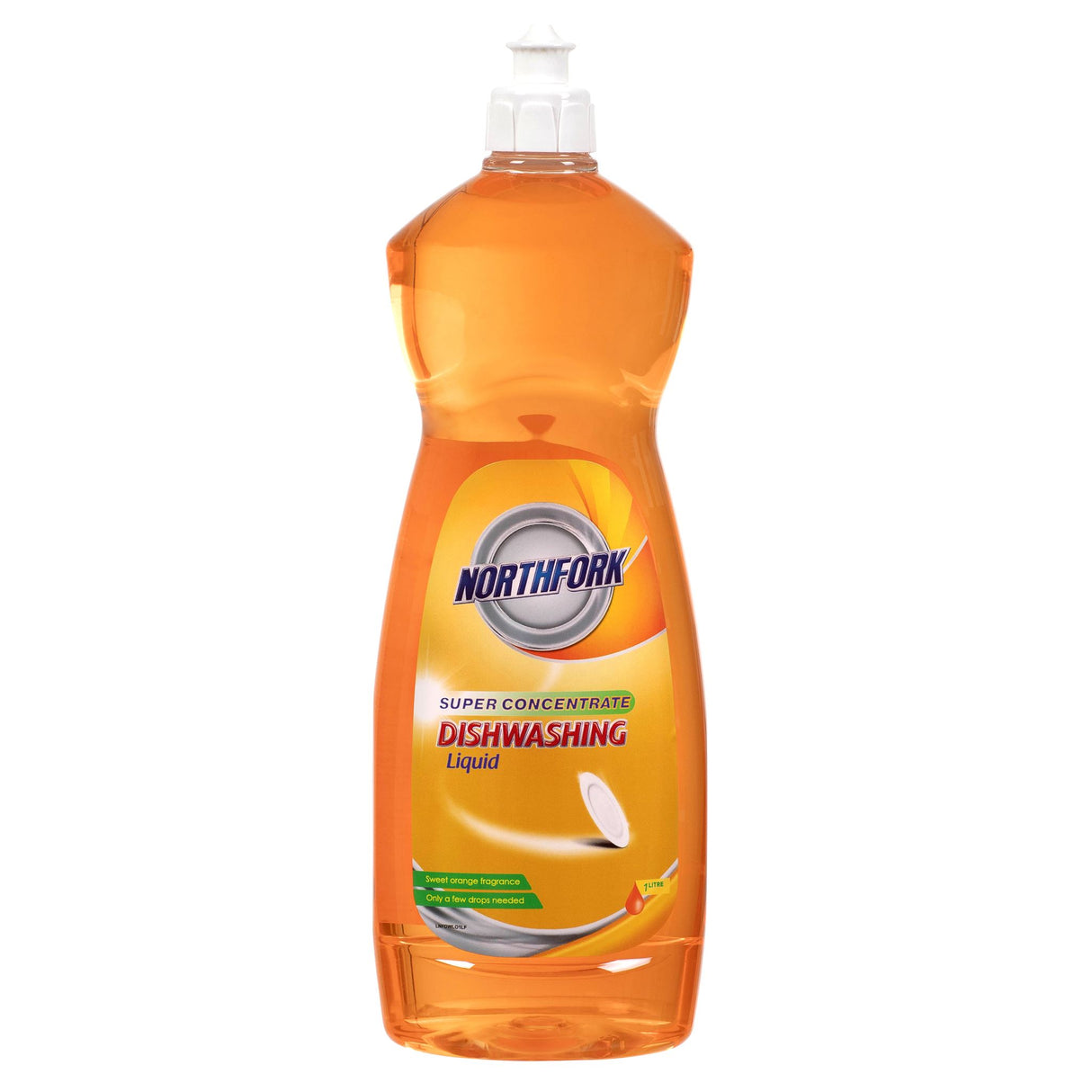 Northfork Sup Concentrate Dishwash Liquid 1L, pack of 12, effective grease cutter for home and commercial dishwashing needs.
