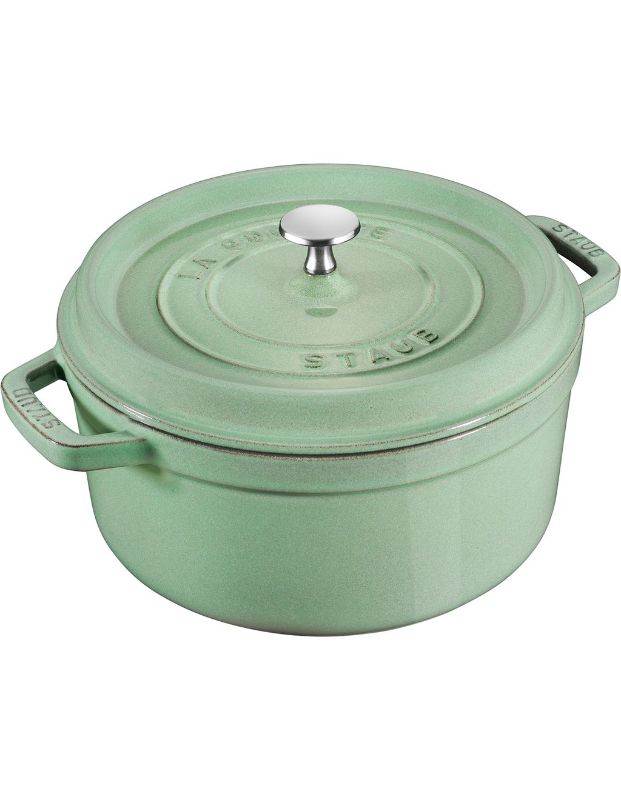 Cocotte-Staub-Round-24cm-Sage