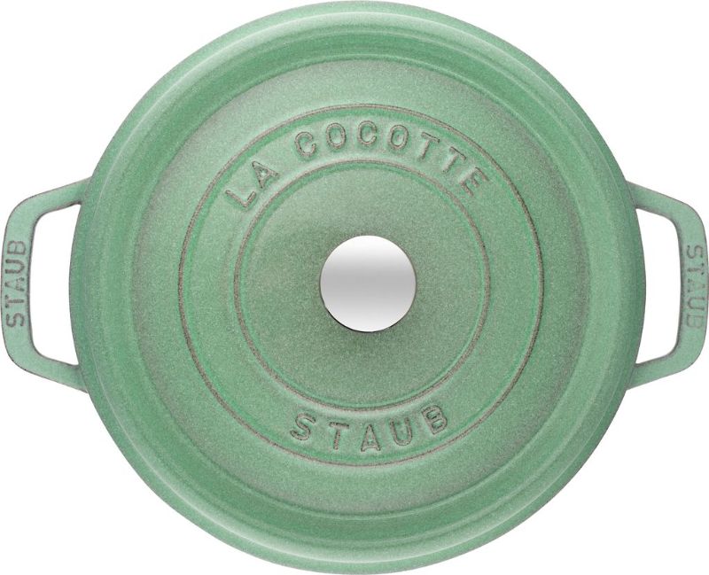 Cocotte-Staub-Round-24cm-Sage