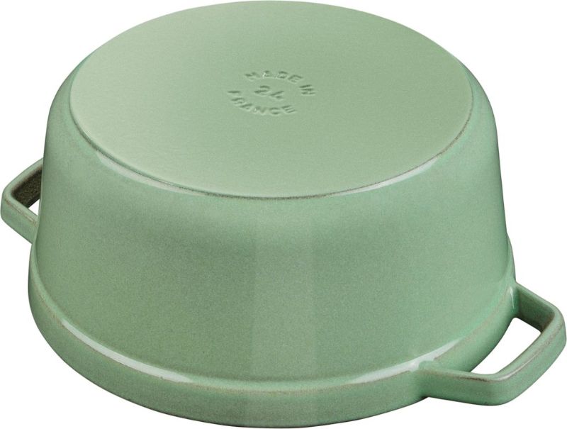 Cocotte-Staub-Round-26cm-Sage