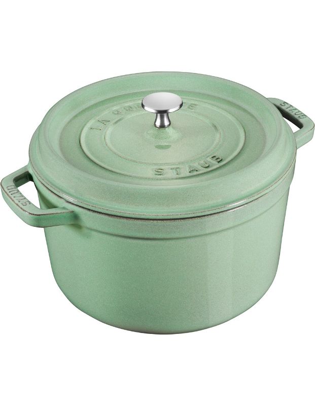 Cocotte-Staub-Round-28cm-Sage