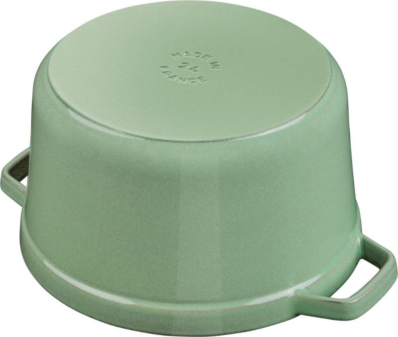 Cocotte-Staub-Round-28cm-Sage